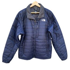 The North Face Mens Insulated Jacket in Navy Blue Size Large